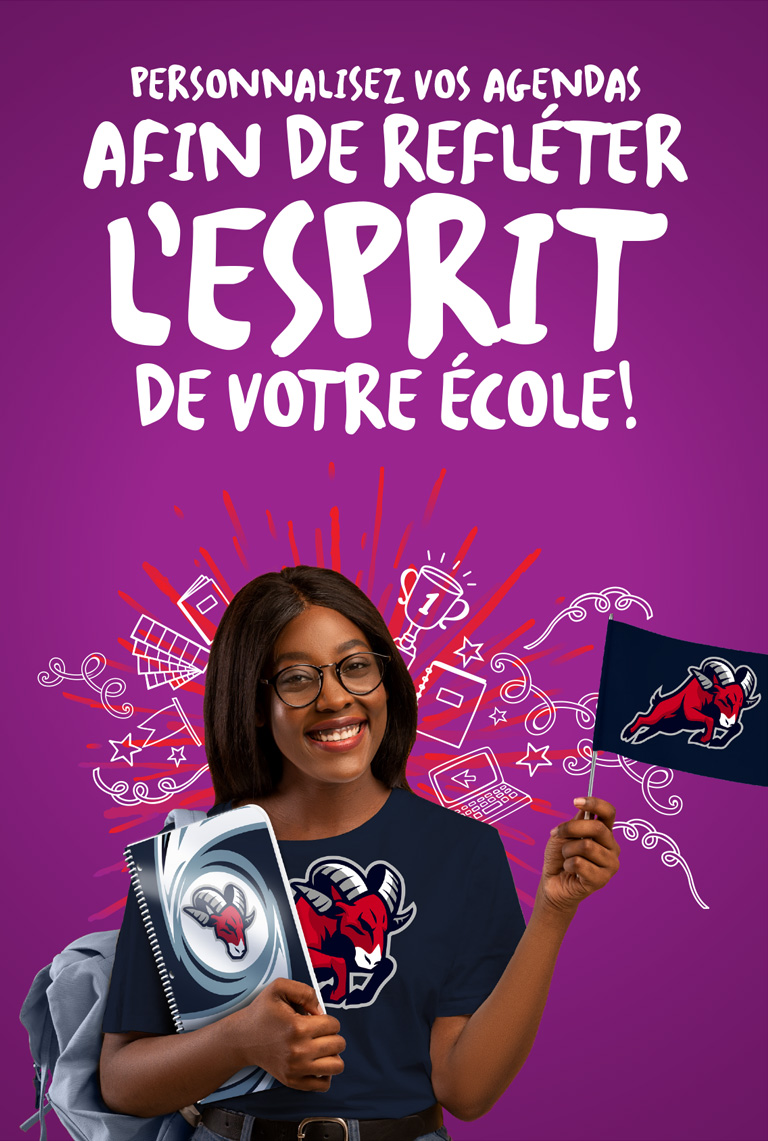 Personnalisez vos agendas selon vos besoins et vos désirs!