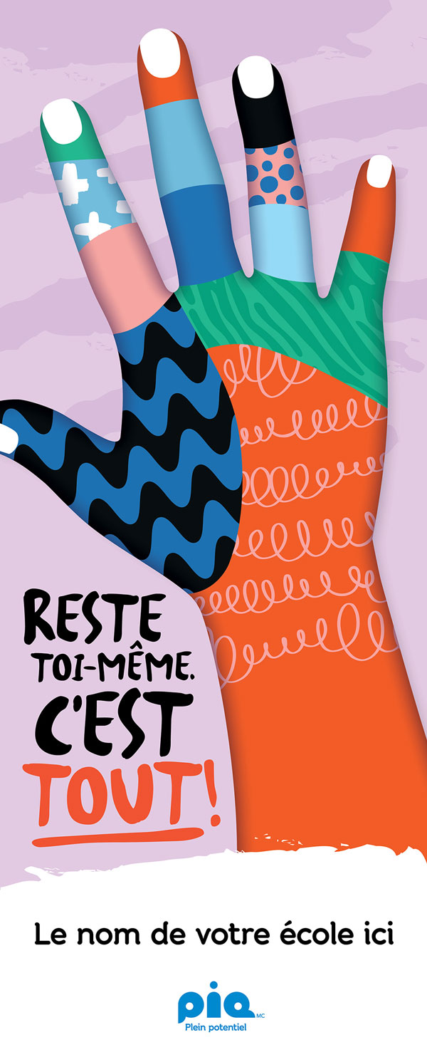 Bannière en tissu Reste toi-même. C'est tout!