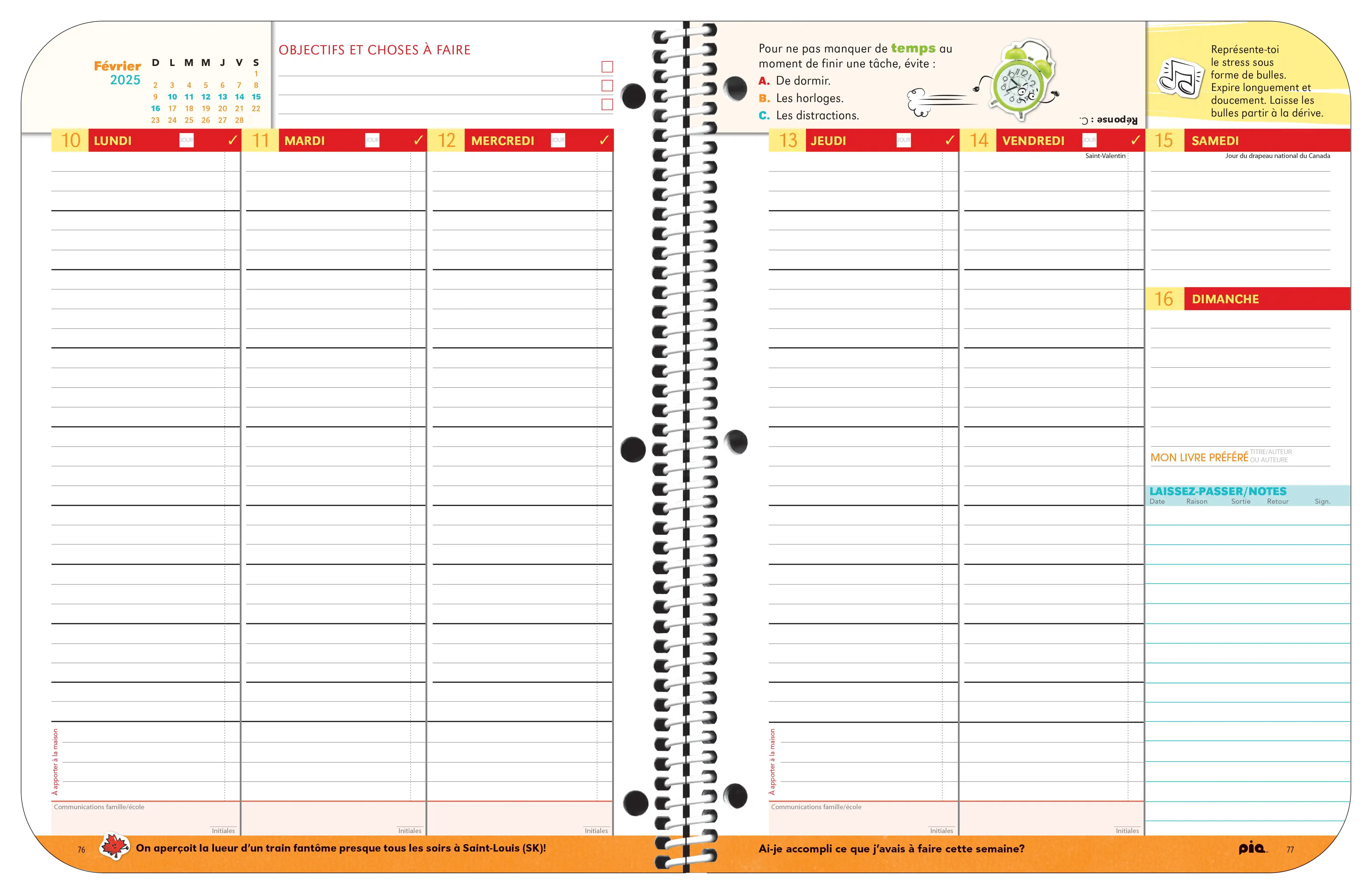 L'Agenda canadien, Niveau secondaire